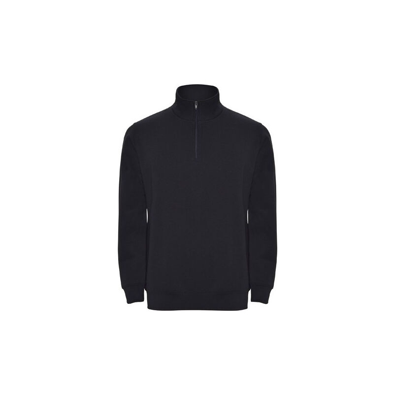 

Sudadera con media cremallera a tono ANETO SU1109 | XL - Azul Marino