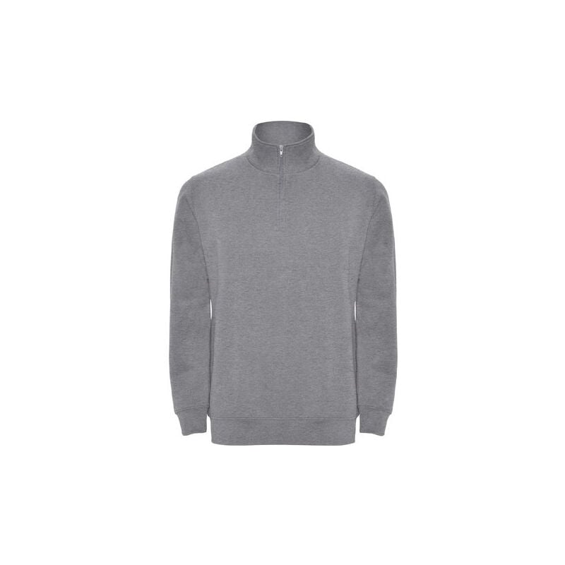 

Sudadera con media cremallera a tono ANETO SU1109 | M - Gris Vigoré