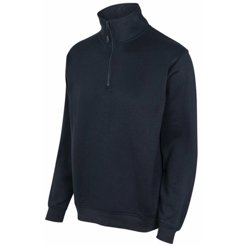 

SUDADERA CON MEDIA CREMALLERA Azul Navy 3XL