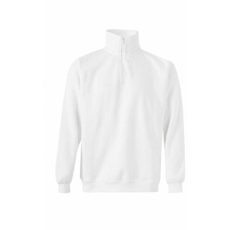 

SUDADERA CON MEDIA CREMALLERA Blanco XXL