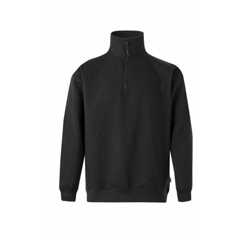 

SUDADERA CON MEDIA CREMALLERA Negro XL