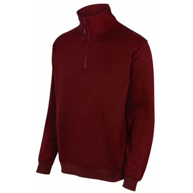 

SUDADERA CON MEDIA CREMALLERA Rojo XL