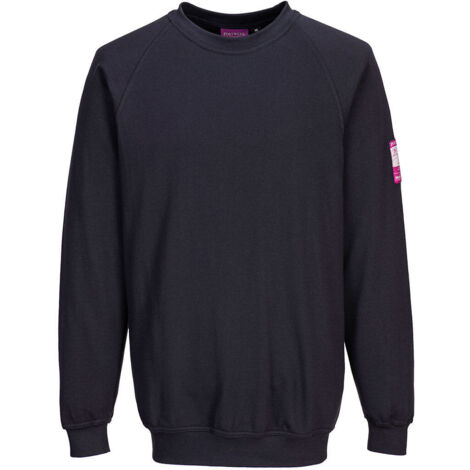 Sudadera de manga larga antistática negra L