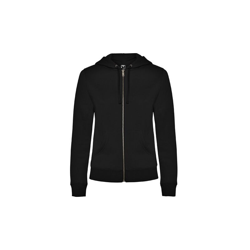 

Sudadera de mujer con capucha forrada a tono VELETA CQ6425 | Negro - S