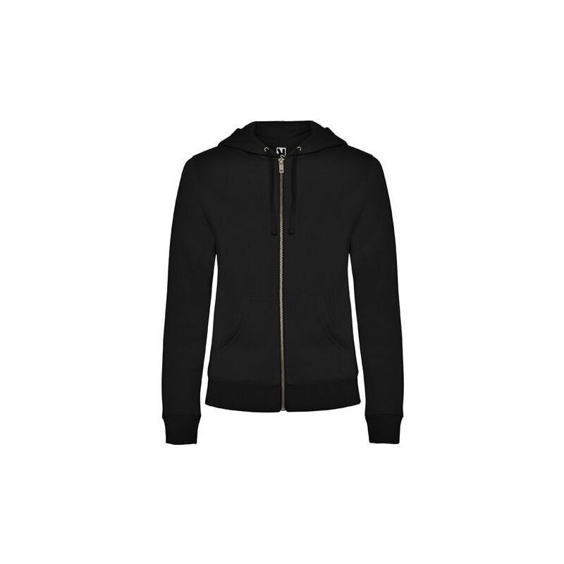 

Sudadera de mujer con capucha forrada a tono VELETA CQ6425 | Negro - L