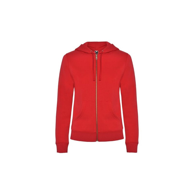 

Sudadera de mujer con capucha forrada a tono VELETA CQ6425 | Rojo - XL