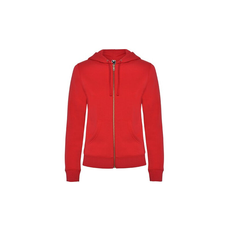 

Sudadera de mujer con capucha forrada a tono VELETA CQ6425 | Rojo - XXL