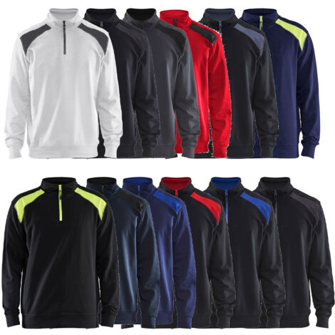 Sudadera de trabajo Blaklader 3353 bicolor  - M - Nero/Grigio scuro