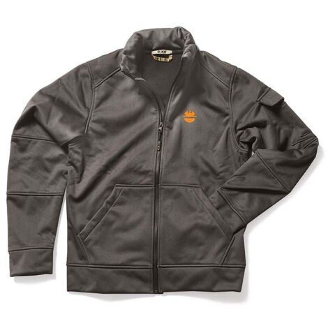 Sudadera de trabajo softshell con cremallera FEAT - Gris ahumado XXXL