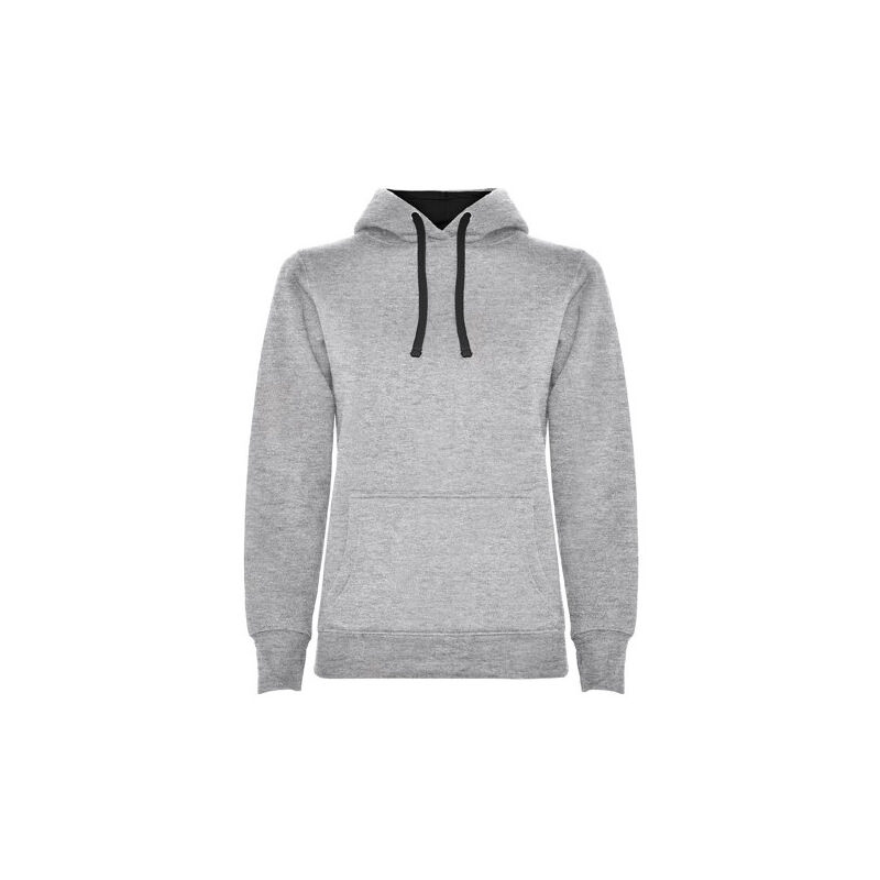 

Sudadera entallada de corte femenino con capucha URBAN WOMAN SU1068 | L - Gris/Negro