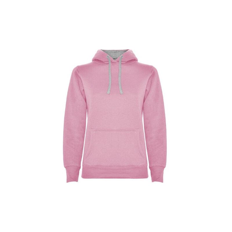 

Sudadera entallada de corte femenino con capucha URBAN WOMAN SU1068 | XL - Rosa Claro/Gris