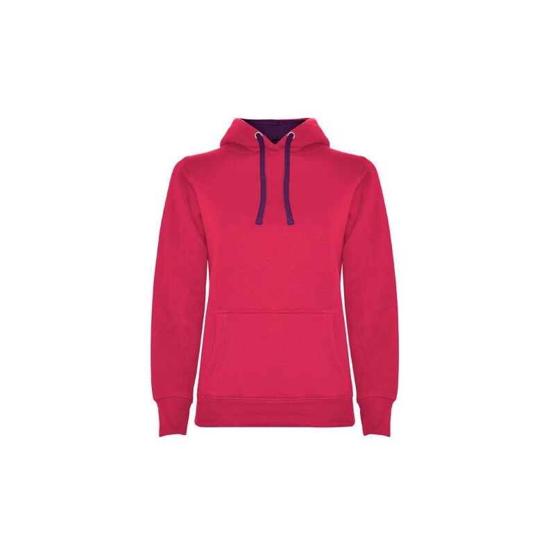 

Sudadera entallada de corte femenino con capucha URBAN WOMAN SU1068 | M - Roseton/Purpura