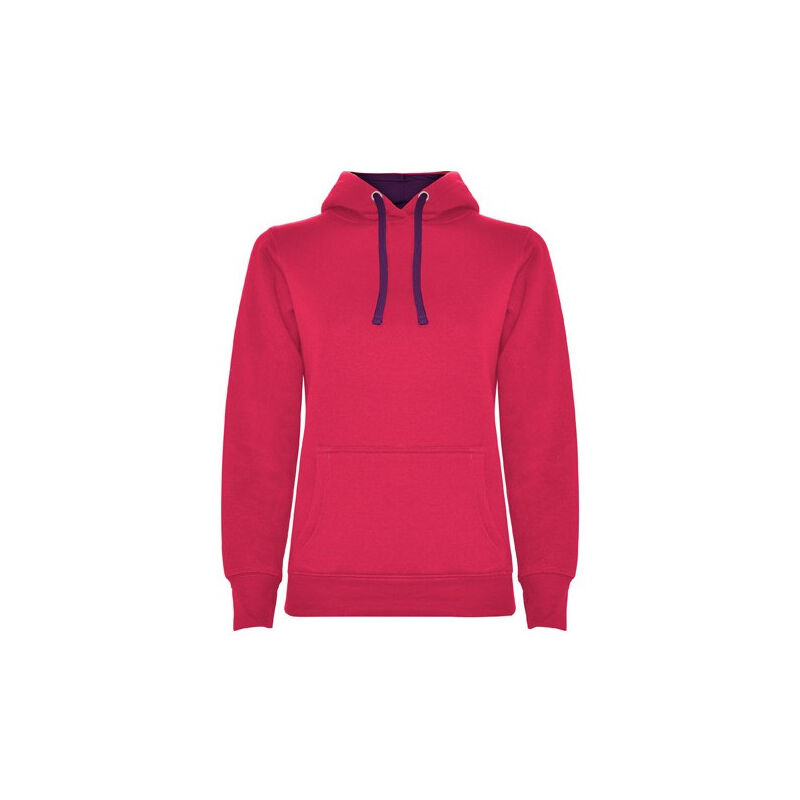 

Sudadera entallada de corte femenino con capucha URBAN WOMAN SU1068 | XXL - Roseton/Purpura