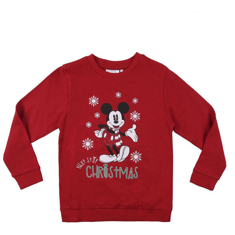 

Mickeymouse - Mickey Mouse Sudadera sin Capucha Niño Mickey Mouse Rojo 12 Años