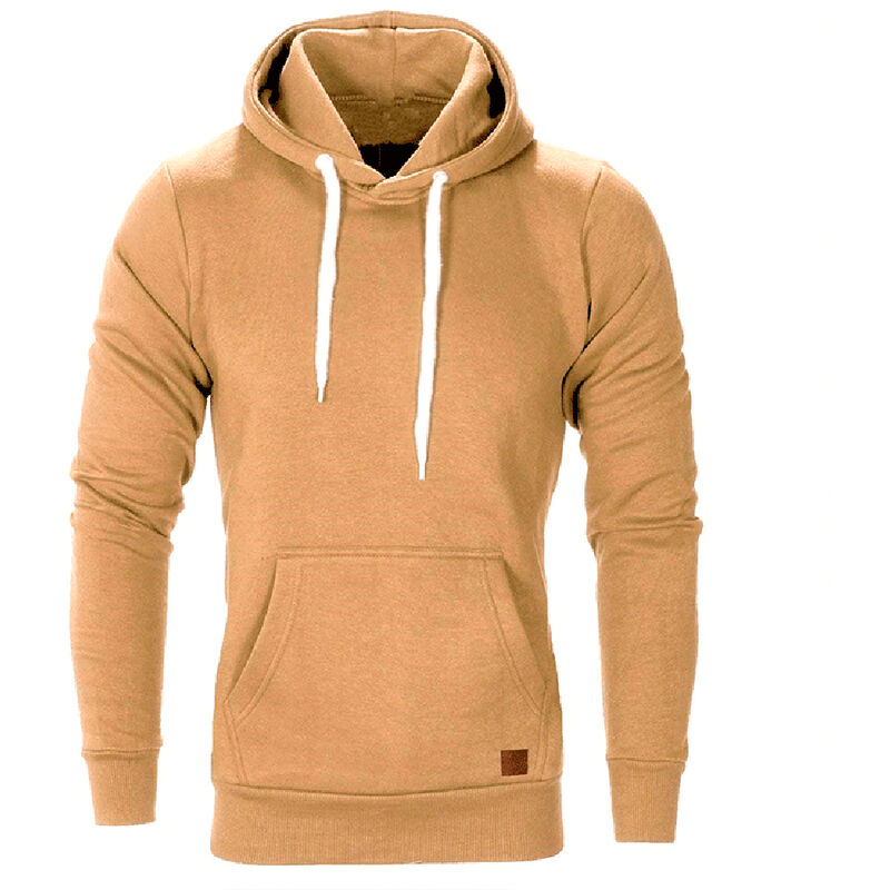 

Sudaderas con capucha para hombre Sudadera con capucha Moda casual Manga larga Sudaderas con capucha,Caqui, L