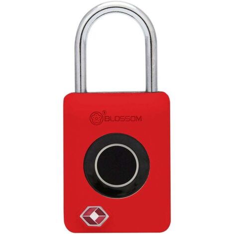 Südmetall Vorhängeschloss mit Fingerabdruck-Scan 30 x 18 mm Riegel & Vorhängeschlösser