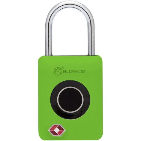 Südmetall Vorhängeschloss mit Fingerabdruck-Scan 30 x 18 mm Vorhangschloss