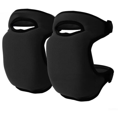 Suelas antideslizantes para las rodillas en la parte inferior para un agarre seguro en superficies de césped, hormigón y tierra, ideales para jardinería y reparaciones domésticas (dos rodillas (negras