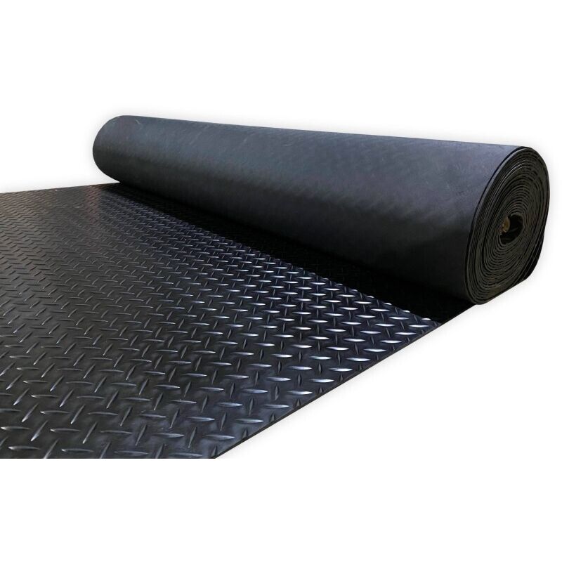 

Estera Antideslizante | Suelo de caucho antideslizante Diamante - Rollo: 1,20x15 m.