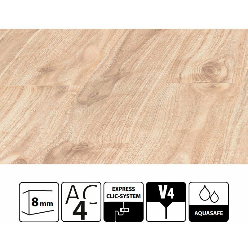 

Suelo laminado 8mm Olmo Catania Luna