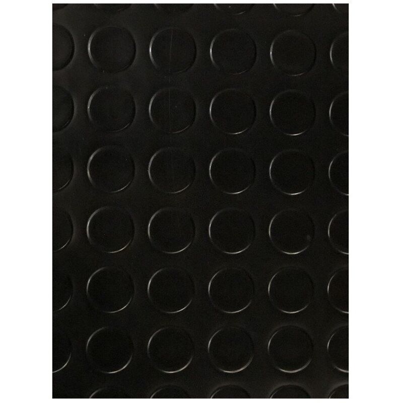 

Jardin202 - Suelo Vinílico PVC Circulos Negro - 1,5x25 metros