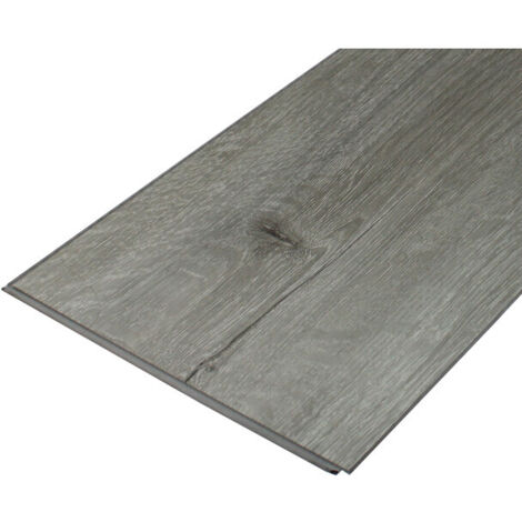 Suelo vinílico SPC de alta resistencia, todo en uno, en roble gris de 1,95 m² (capa de desgaste de 0,5 mm) - Color - Roble gris, Superficie cubierta en m² - 1,95