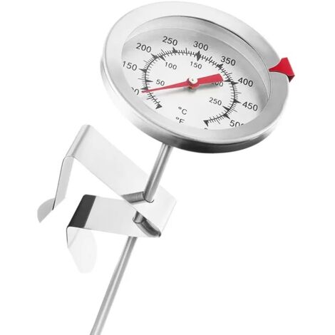 Süßigkeitenthermometer, Kochthermometer mit sofort ablesbarem Zifferblatt, Fleischthermometer zum Kochen von Süßigkeiten, Frittierofen