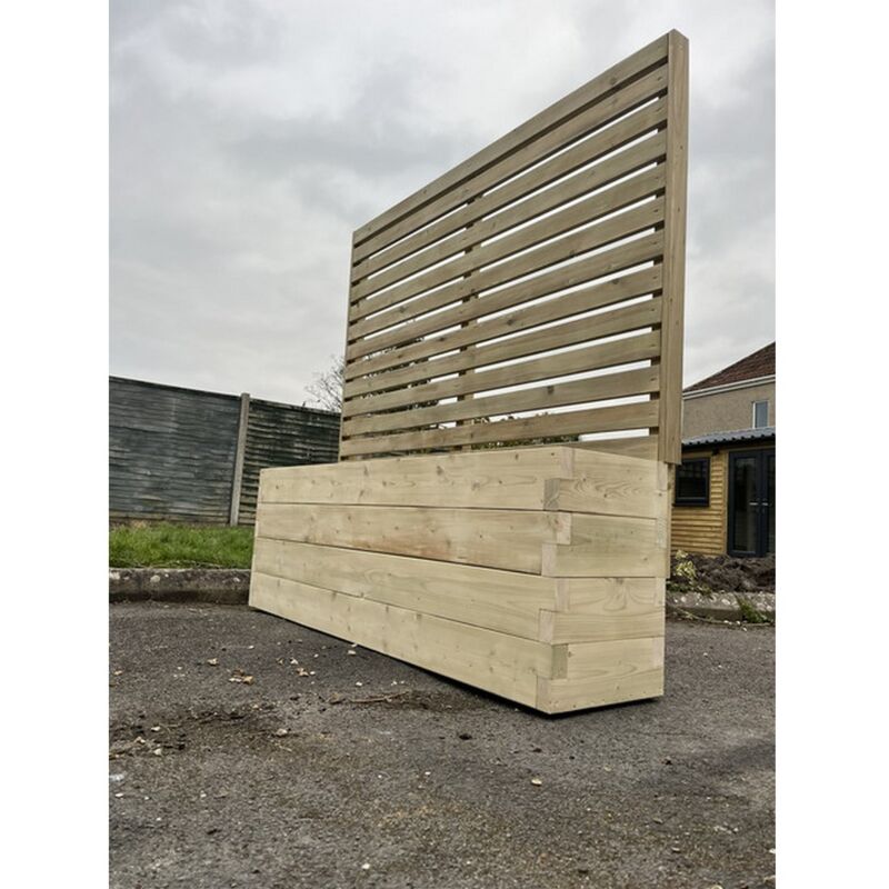 Suffolk Planter and Trellis (Pack of 4) - Wood - L180 x W40 x H180 cm