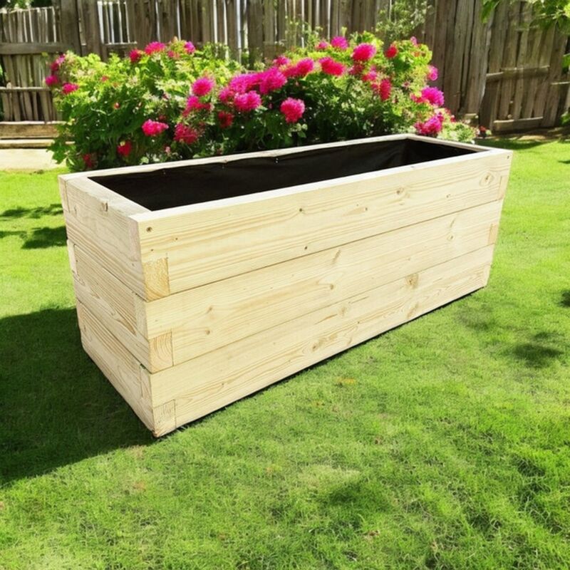 Suffolk Planter - Wood - L60 x W30 x H30 cm