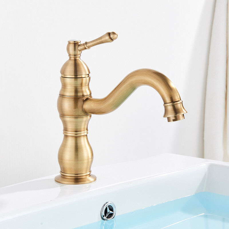 Suguword - Mitigeur de Lavabo Robinet de Salle de Bains Monocommande Robinets de Lavabo Chaude et Froide Corps en Laiton