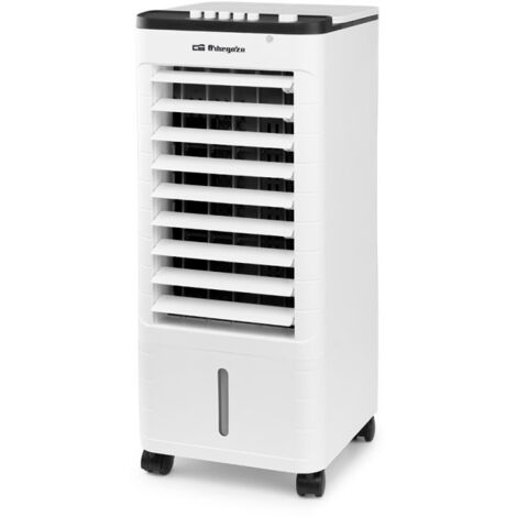 Suinga – Climatiseur évaporatif 4L – Purificateur et humidificateur d'air silencieux – 3 vitesses – Réservoir 4L – Dimensions 24x57x27 cm