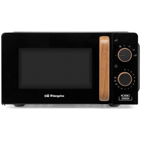 Suinga – Micro-ondes à poser 20L – 700W – 6 niveaux de puissance – Minuterie 30 min – Dimensions 44,6x24,3x35 cm – Grill quartz 900W