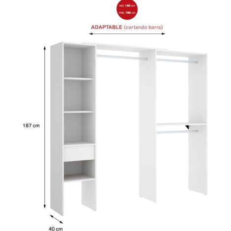SUIT Armario Vestidor Rincon blanco