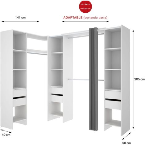 SUIT Armario Vestidor Rincon blanco