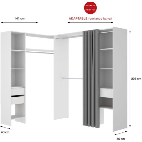 SUIT Armario Vestidor Rincon blanco
