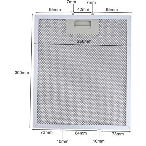 Suitable for Whirlpooll lkea Jenn Air W10169961A range hood filter, filter, range hood filter, ventilation filter, replacement 2-pack, range hood filter, 300X250