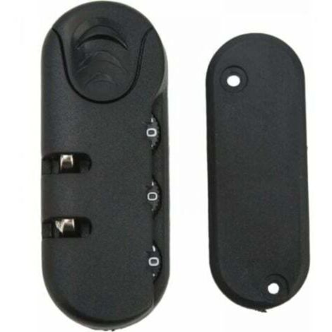 Suitcase security lock, luggage combination lock, 3-digit combination, high-security combination code, replacement travel luggage lock, suitable for suitcases