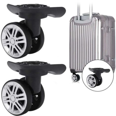 Suitcase wheels, pair of swivel wheels for luggage. Swivel wheels for suitcase. Replacement A19. Silent double-row wheels.