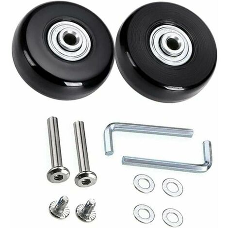 Suitcase Wheels Replacement Kit [45mm], Suitcase Wheel, Luggage Suitcase Repair Wheel Mute Rubber Universal Caster Wheel Replacement Transport Wheel Replacement