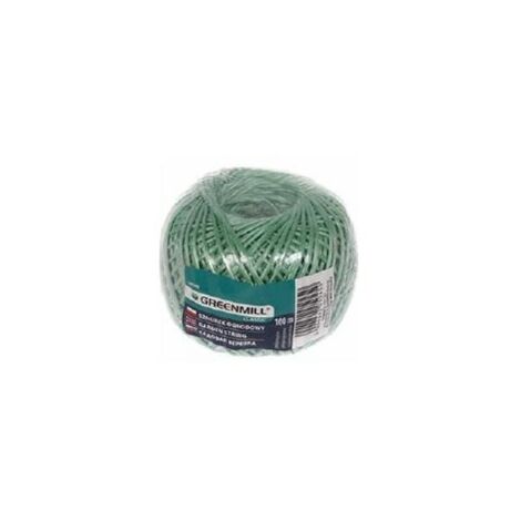 Sujeción para jardín Greenmill, cuerda de 100 m, resistente y versátil, ideal para atar plantas, cultivos y otras aplicaciones en exteriores.
