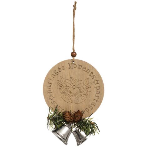 Sujet de noël boule plate cloche - Feeric lights & christmas