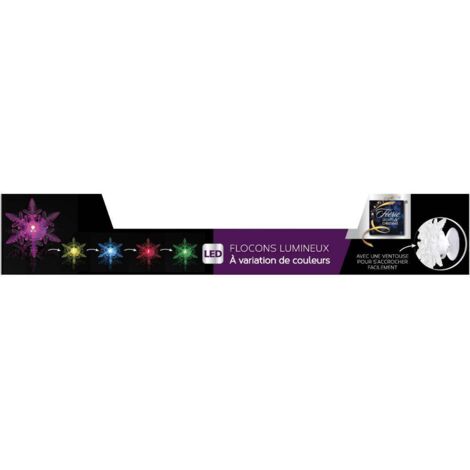 Sujet lumineux flocon ventouse - Feeric lights & christmas