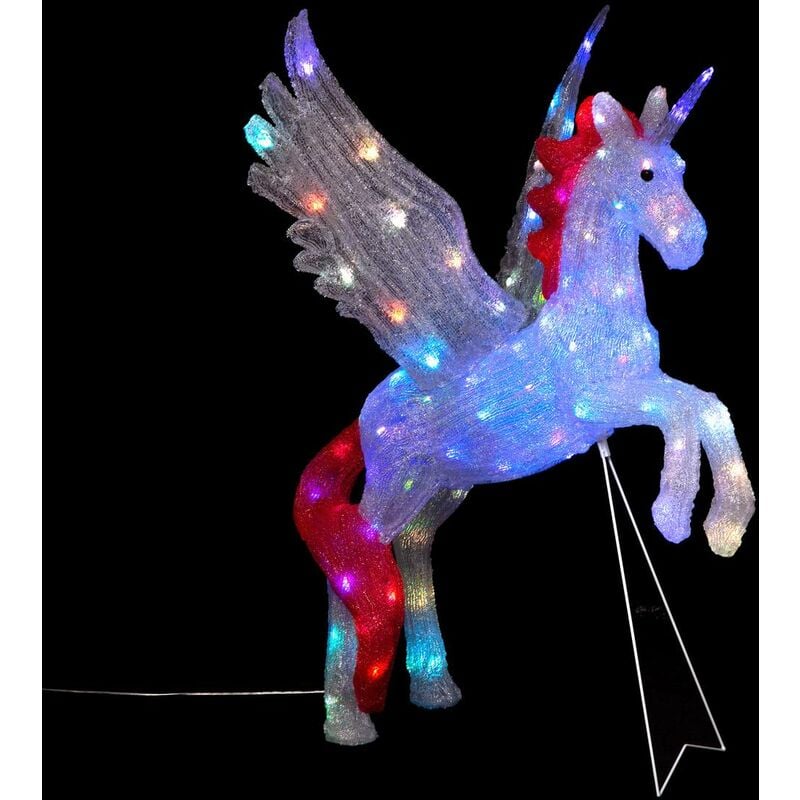 Licorne lumineuse extérieure H85cm 100 led + transfo - Feeric lights & christmas
