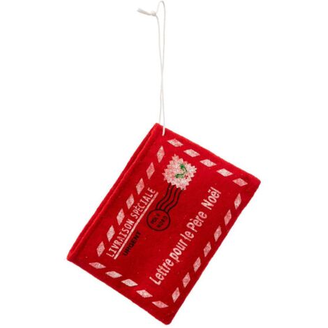 Sujet Umschlag 12cm Filz rot - Feeric lights & christmas