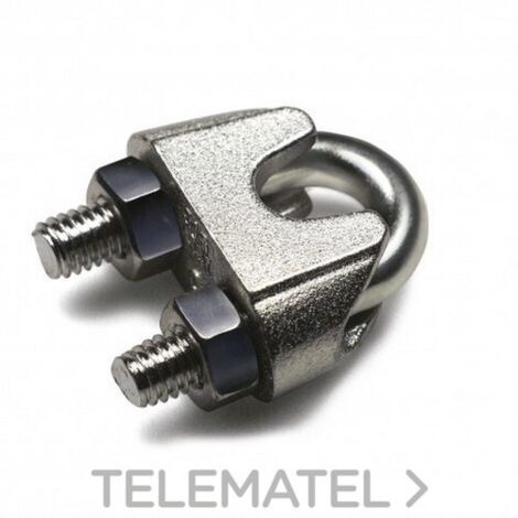 Sujetacable Din 741 Inoxidable Para Cable Ø 5  40 Pz