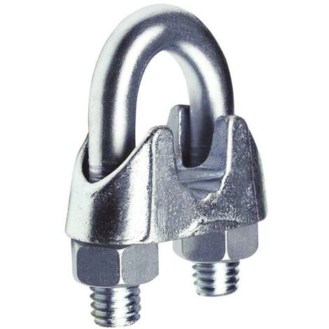Sujetacable galvanizado blíster - 6 mm. / 2u.