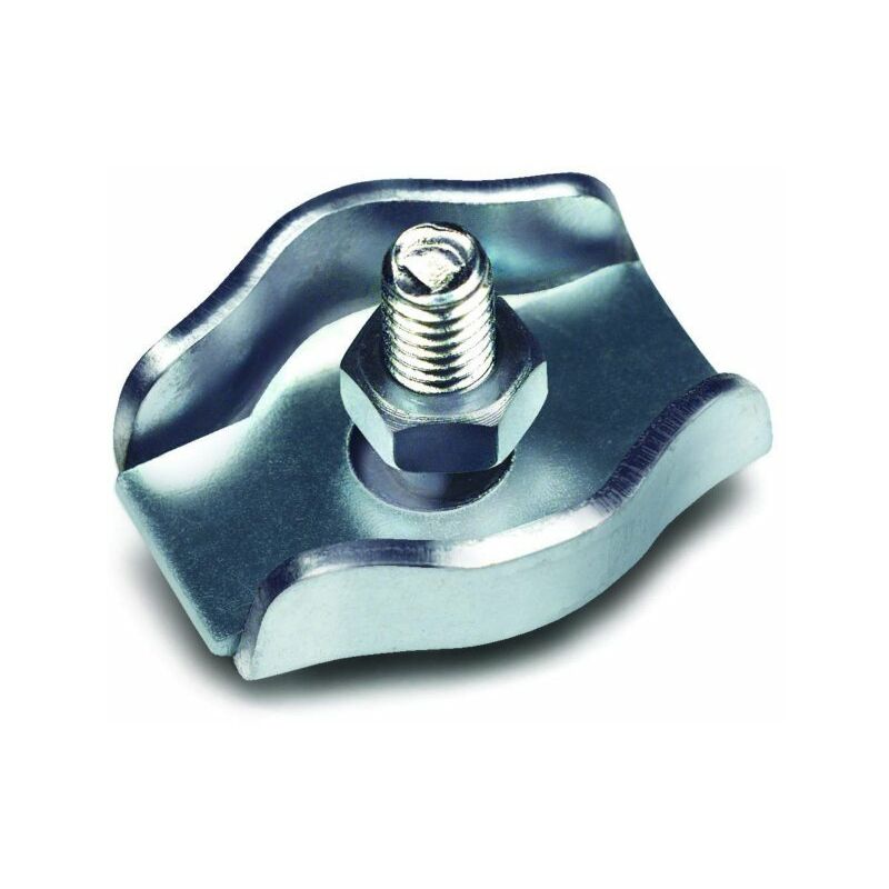 

Sujetacable Plano Zincado Simple 4 Mm 6 Unidades