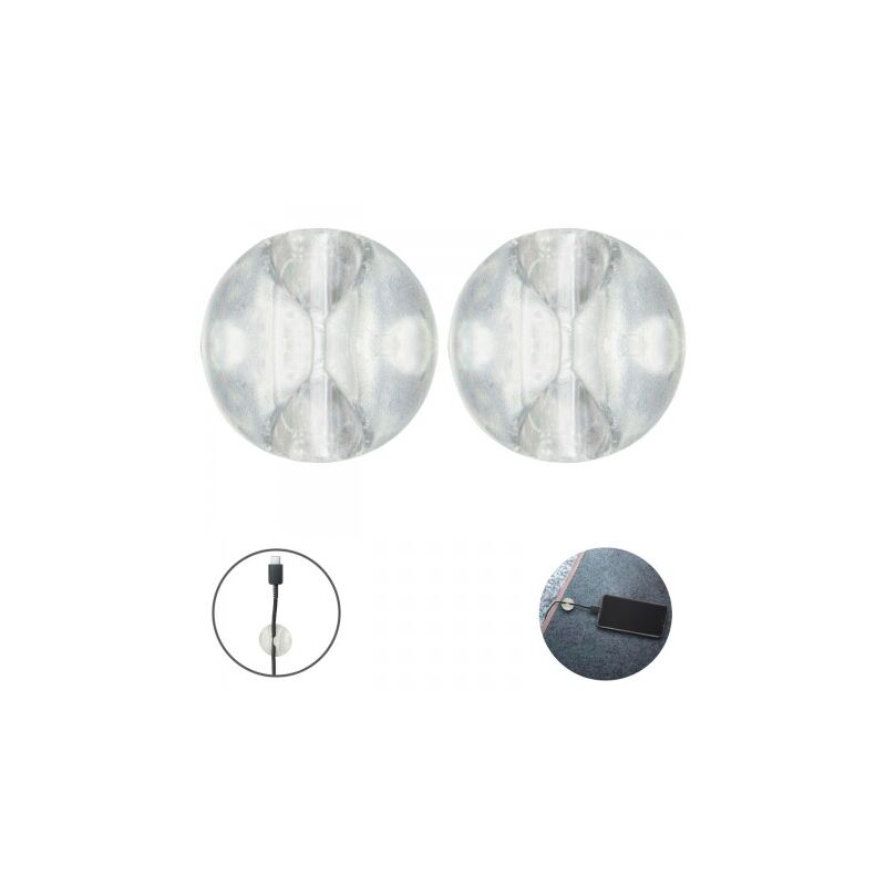 

Sujetacables transparente con adhesivo Ø 2,9 x 1,5 cm. (blister 2 piezas)