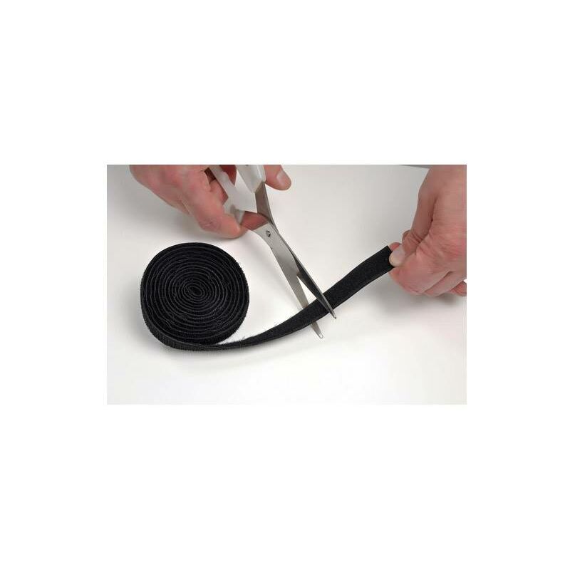

Sujetacables Velcro Negro 20mmx1.2M