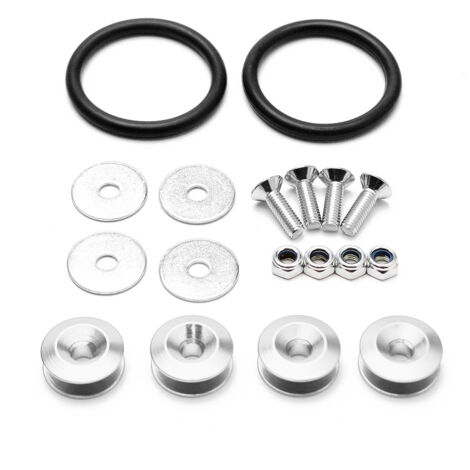 Sujetadores de liberación rápida de aluminio JDM para parachoques de automóviles, kits de escotilla y guardabarros